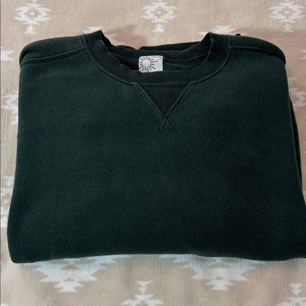 Aerie Offline Forest Green Crewneck Sweatshirt - Picture 9 of 9
